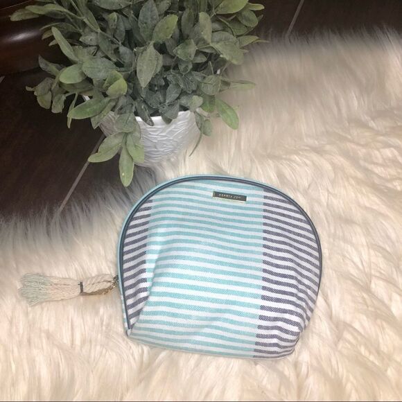 Sophia Joy Handbags - Sophia Joy striped valet cosmetic bag